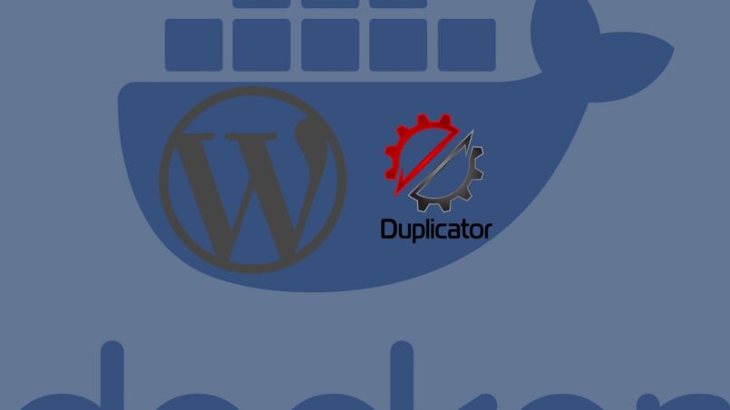 Duplicator Wordpress Docker compose